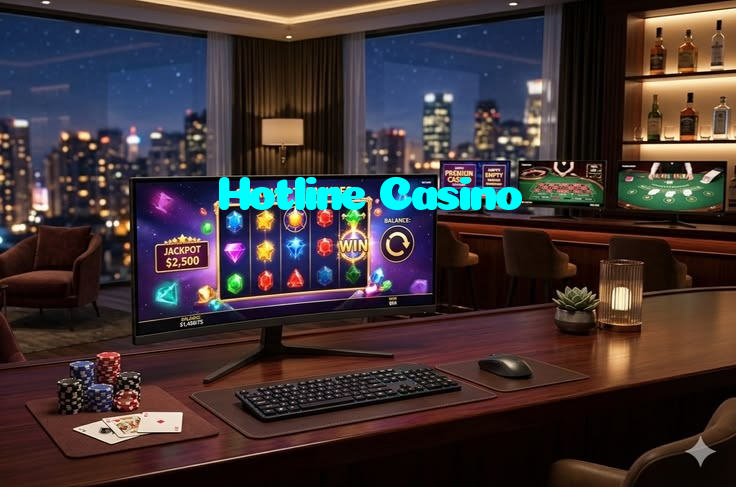 Hotline Casino casino presented on mobile device in Pakistan with slots and live games